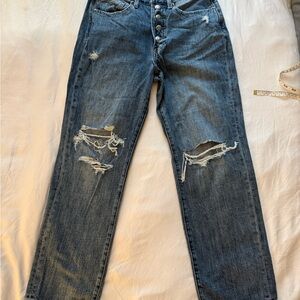 Pistola Crop Straight Leg Denim Jeans Size 27